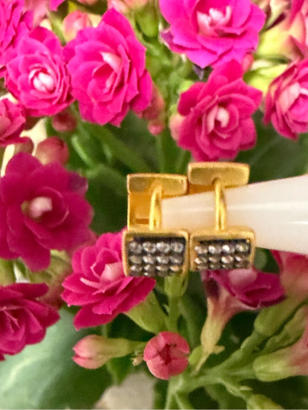 Mini Pave Huggie Hoop Earring